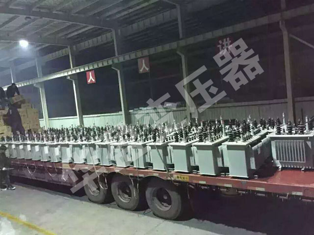 潍坊非晶合金变压器发货现场